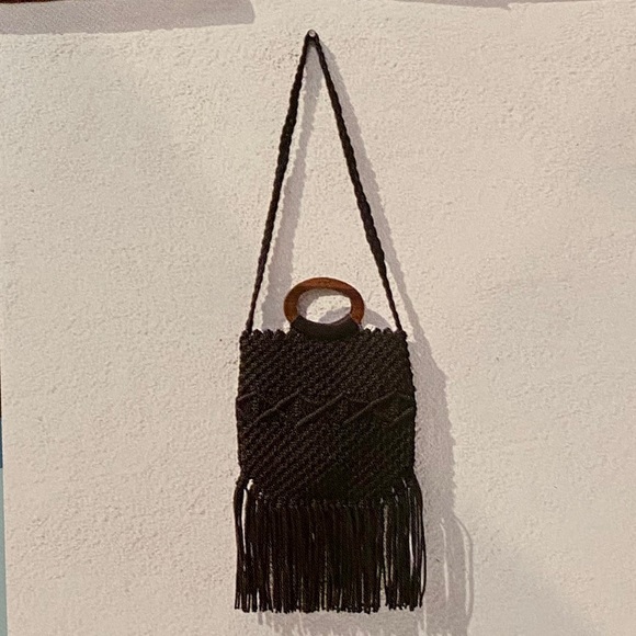NWT Rachel Zoe x Danielle Nicole Macrame Handbag - Picture 2 of 6
